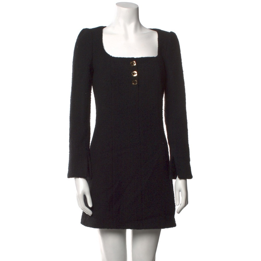 BA&SH Black Tweed Dress